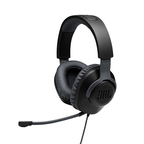 Quantum 100 Wired Over-Ear Gaming Headset w/ Detachable Mic, Black