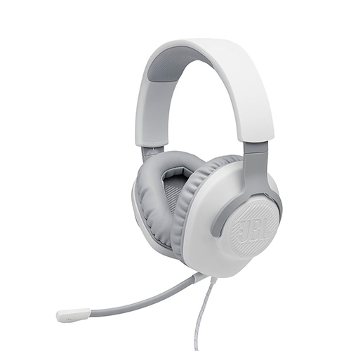 Quantum 100 Wired Over-Ear Gaming Headset w/ Detachable Mic, White