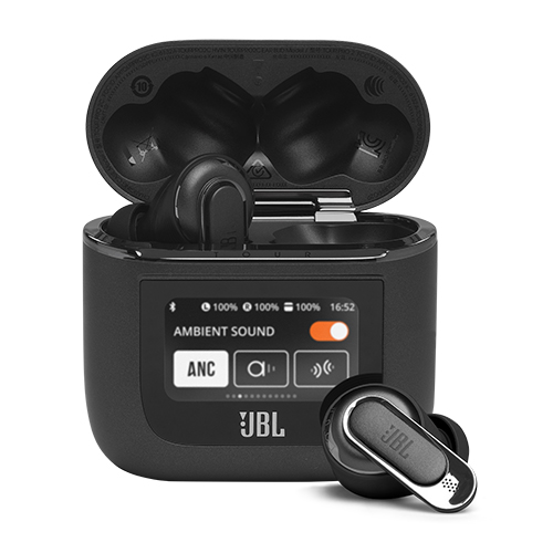 Tour Pro 2 True Wireless Adaptive Noise Cancelling Earbuds, Black