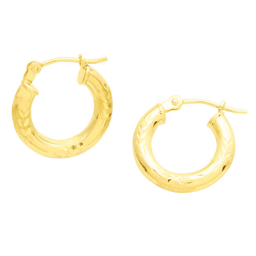 Yellow Gold Hoop Earrings