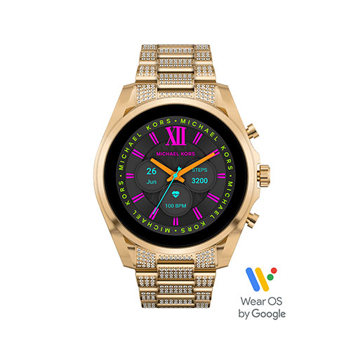 Ladies Bradshaw Gen 6 Hybrid Gold-Tone Crystal Pave Smartwatch