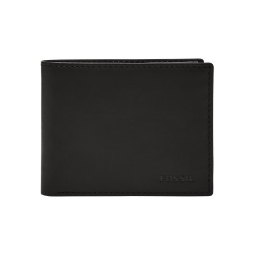 Derrick RFID Passcase Leather Wallet, Black