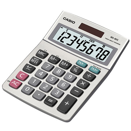 Desktop Calculator With 8-Digit Display