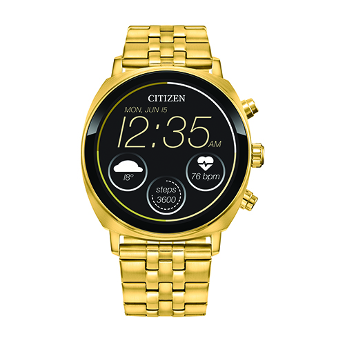 CZ Smart Casual YouQ Gold-Tone Stainless Steel Smartwatch