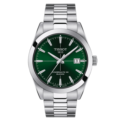 Men's Gentleman Powermatic 80 Silicium Automatic SS Watch, Green Dial