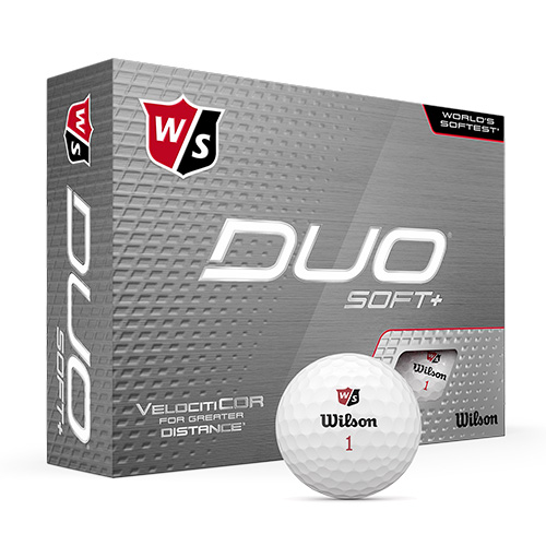 Wilson Staff Duo Soft+ White Golf Balls - 12 Balls